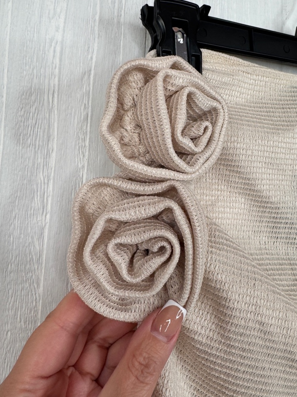 Lioness Cream Maxi Skirt with Side Rosette Detail - Picture 5 of 11